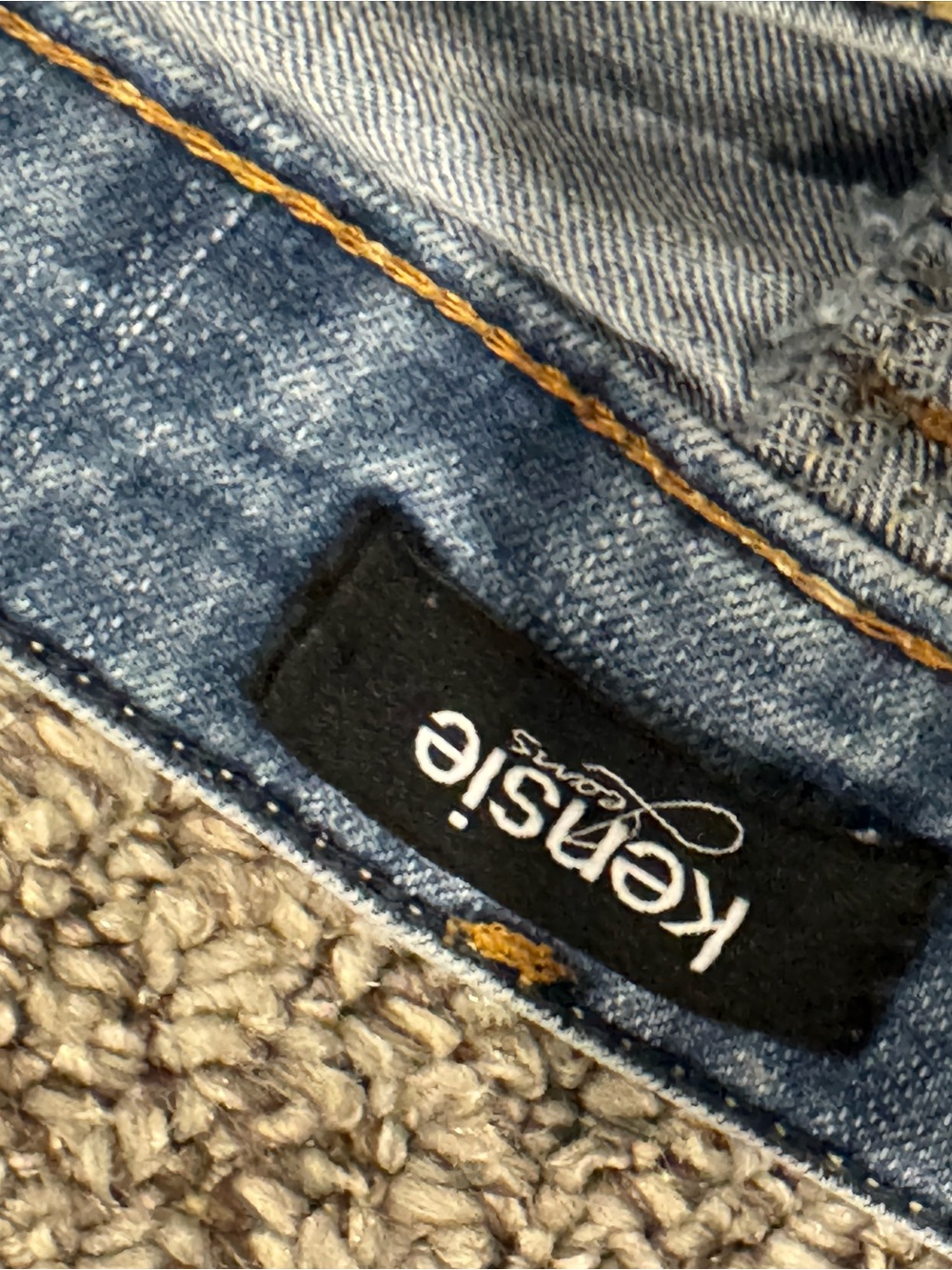 Kensie Light Blue Skinny Crop Jean - Picture 6 of 8